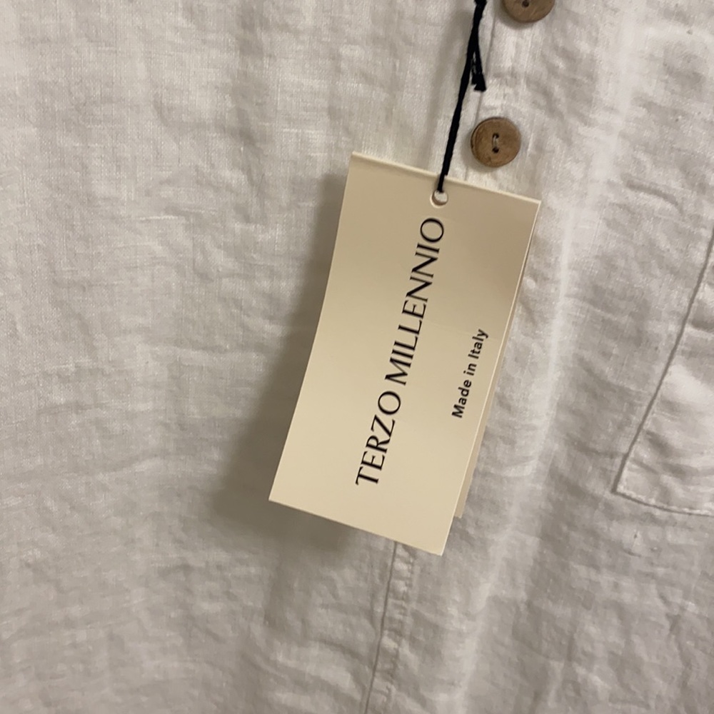 Linen Button Up - Picture 3 of 4